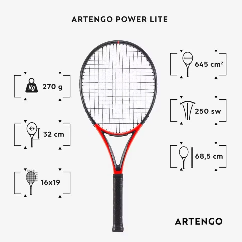 راکت تنیس بزرگسال ARTENGO – 270 گرم – TR990 POWER LITE
