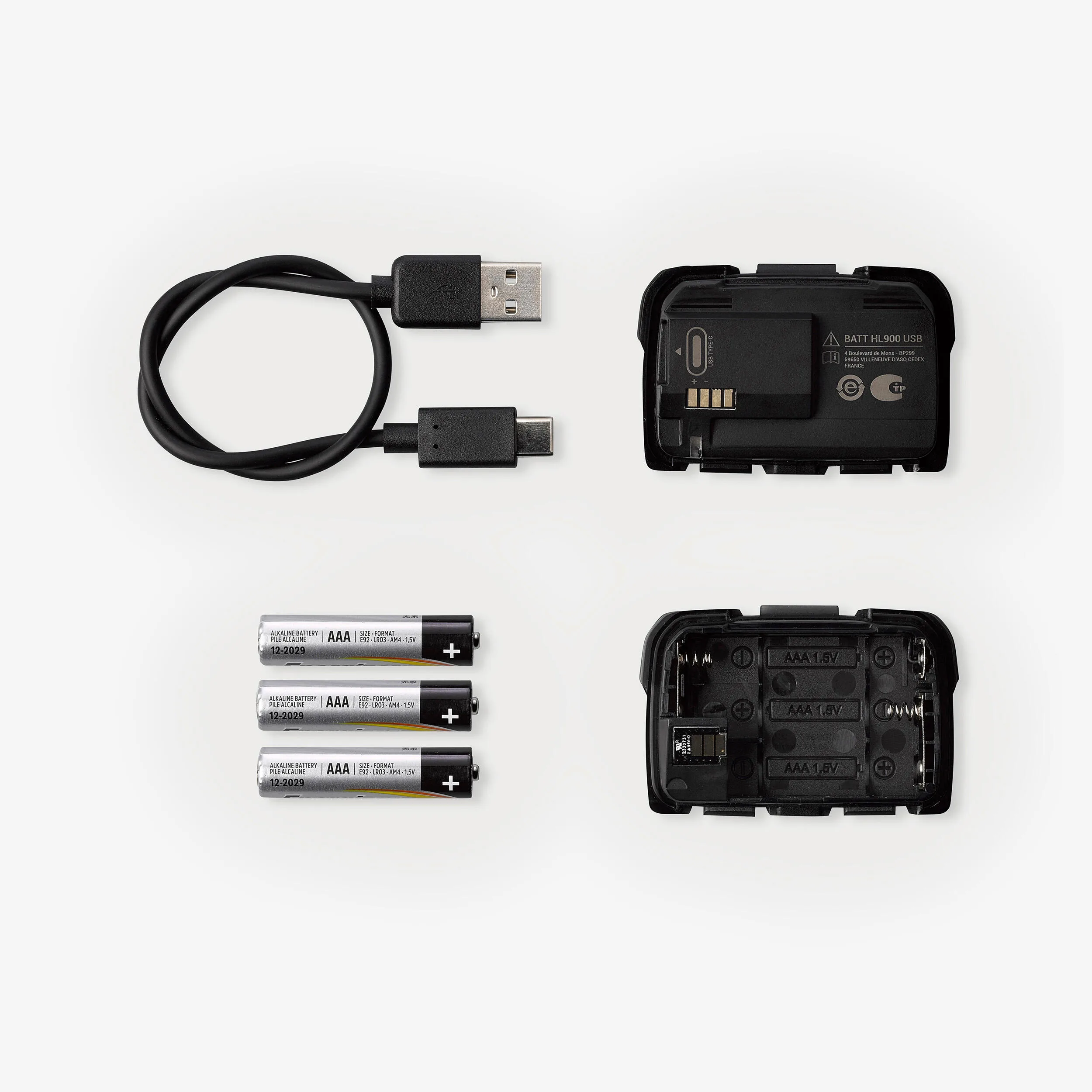 چراغ پیشانی (هدلایت) شارژی - ۶۰۰ لومن - قرمز - مدل HL900 USB V3