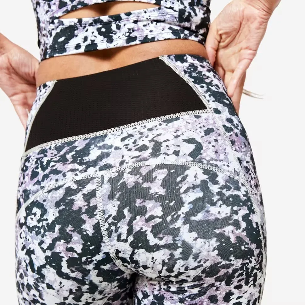 لگ زنانه با کمر بلند و جمع‌کننده DOMYOS مدل High Waisted