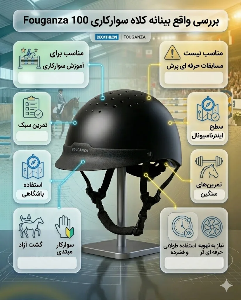 بررسی نقاط ضعف کلاه Fouganza 100؛ نگاه واقع بینانه