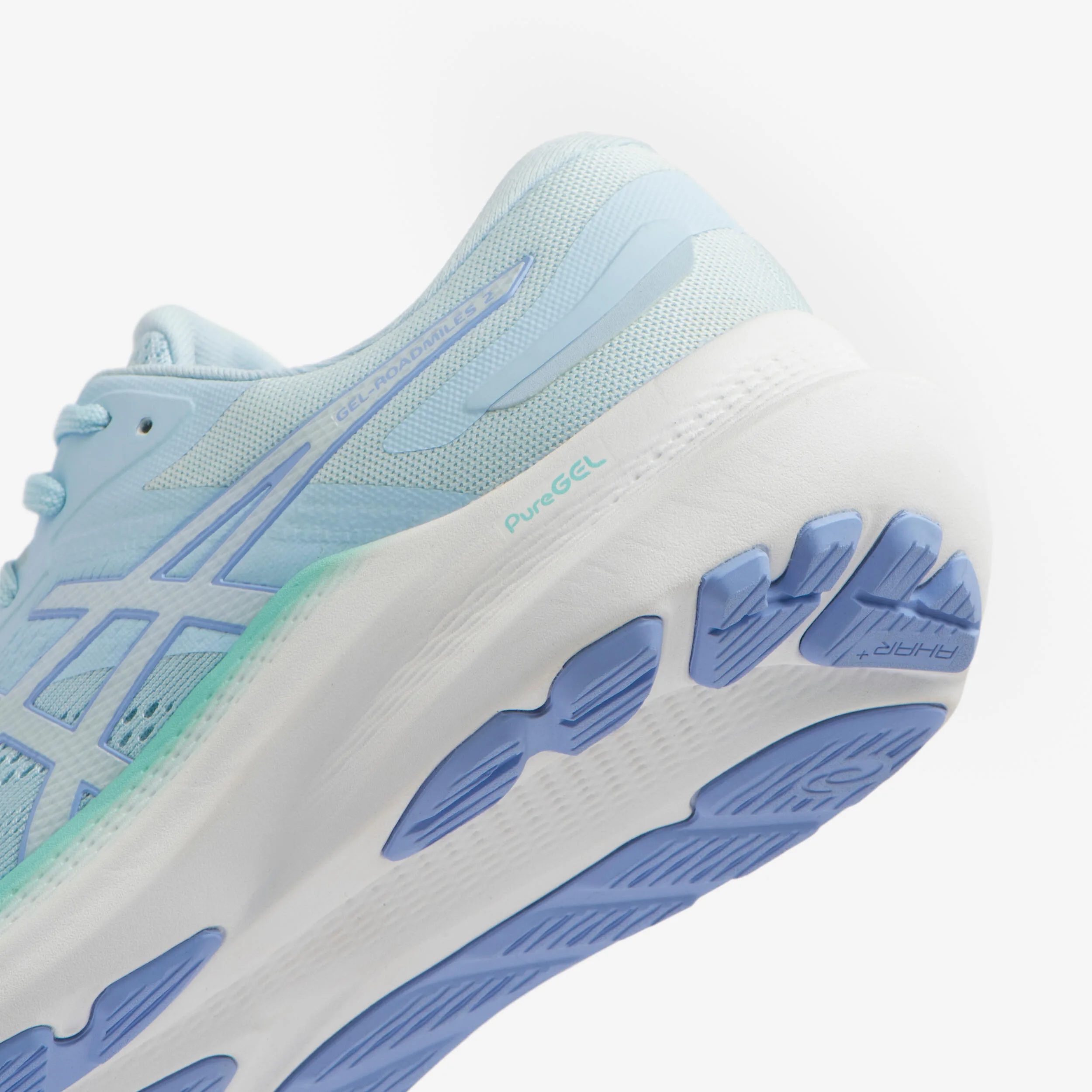 کفش دویدن زنانه ASICS مدل Gel Roadmiles 2 – رنگ آبی/فیروزه‌ای