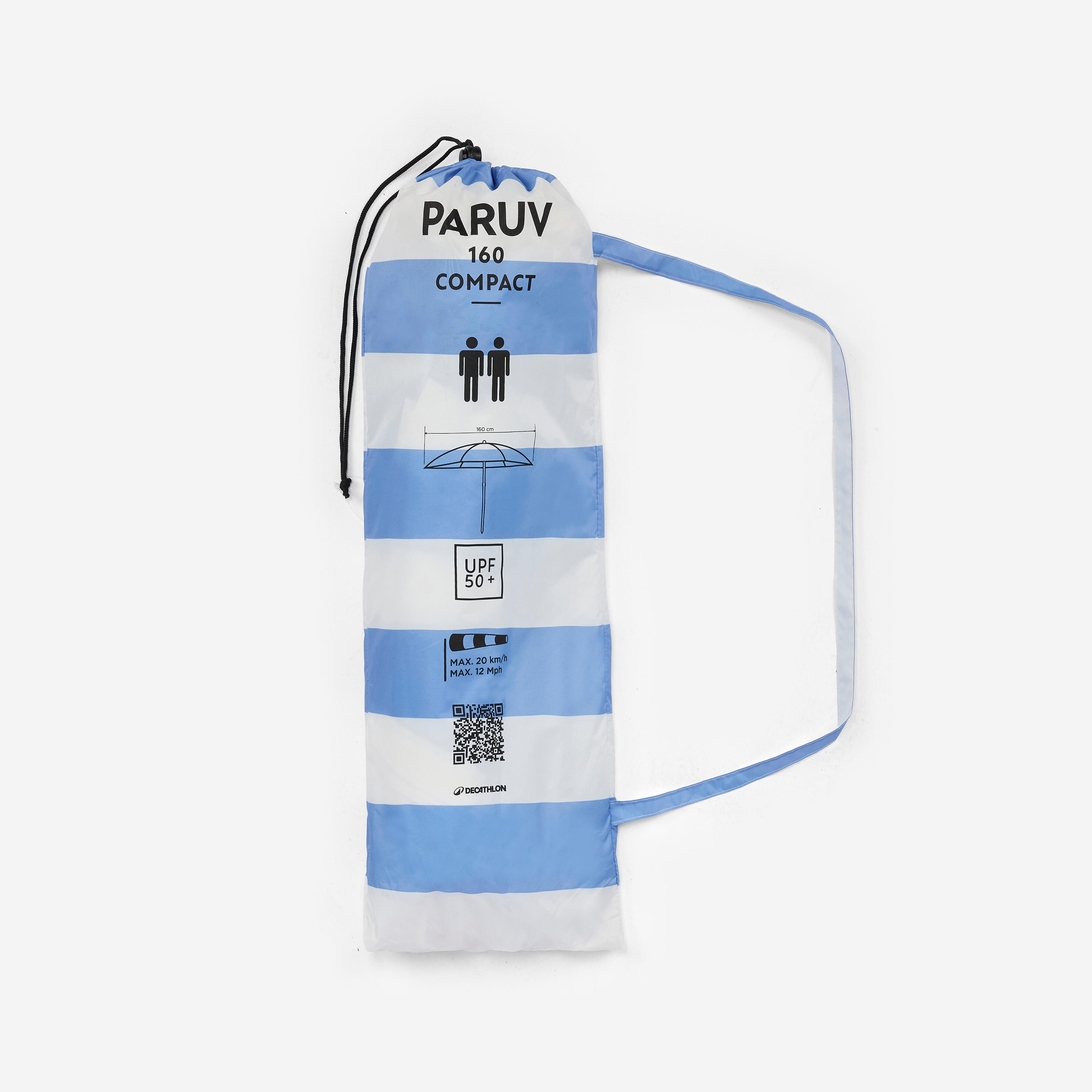 6a3fd7b7d2768_1782568887 چتر ساحلی - ۲ نفره - آبی/راه راه - مدل Paruv