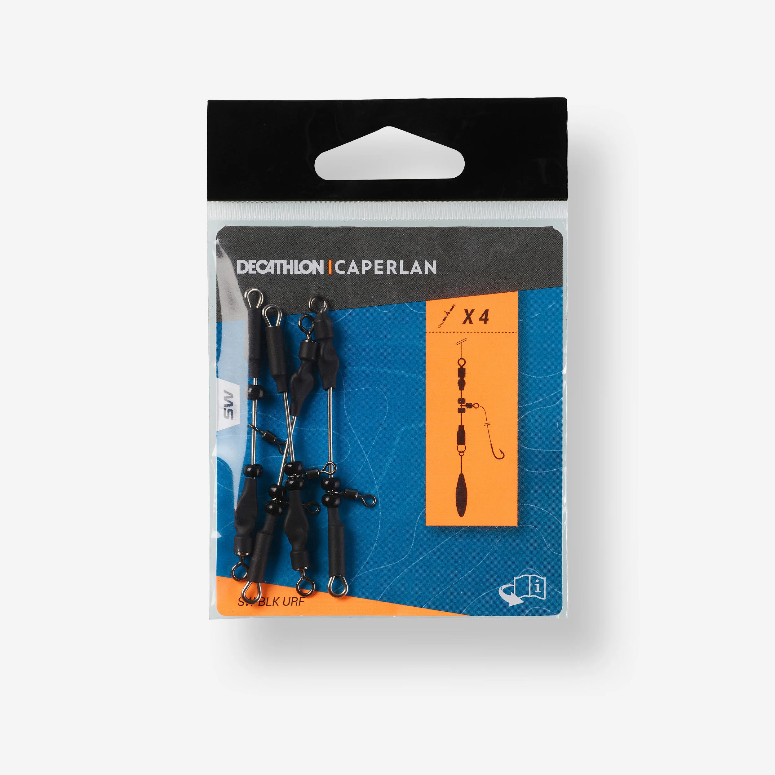 تجهیزات ماهی‌گیری CAPERLAN مدل Surf Long Distance Lead Back Bait Rig – مشکی – URFE