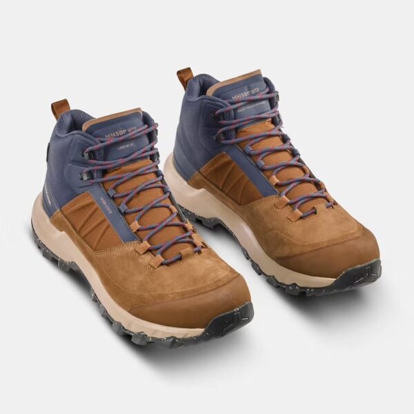 بوت ضدآب مردانه QUECHUA مدل MH500 Mid - قهوه‌ای - Image 2