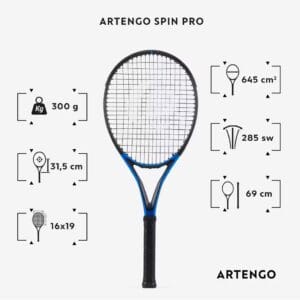 راکت تنیس بزرگسالان – 300 گرم – TR930 SPIN PRO-ARTENGO
