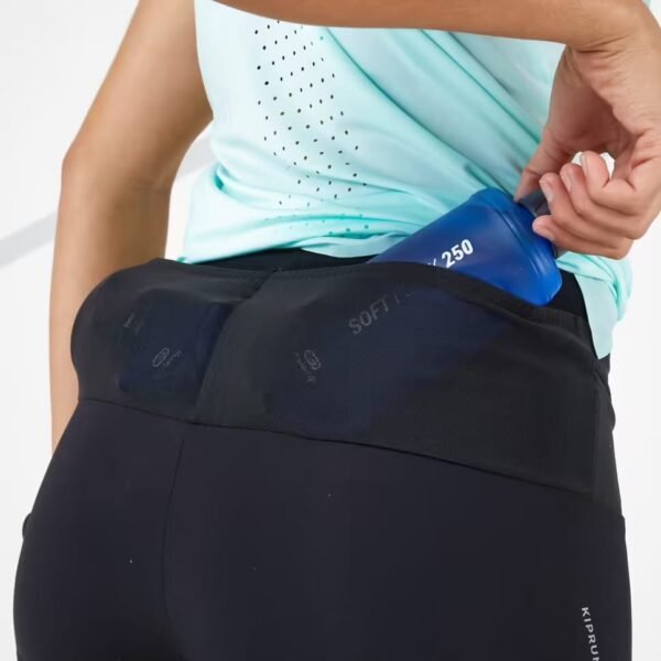 شلوارک زنانه دوچرخه‌سواری و دویدن - مشکی - Kiprun Run 900 Light - Image 7