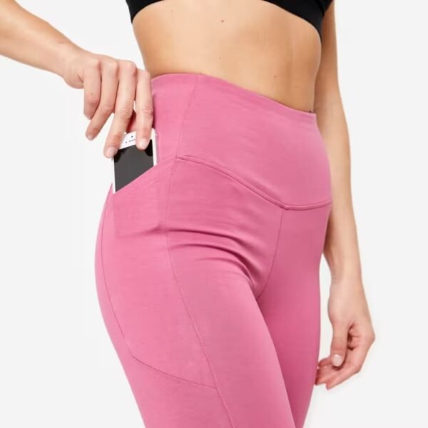 لگینگ زنانه DOMYOS مدل High Waist Shaping Dusty Rose - Image 4