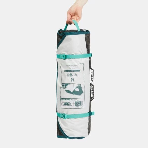 چادر کمپینگ 2 نفره QUECHUA MH100 Fresh & Black -سایز XL - Image 4