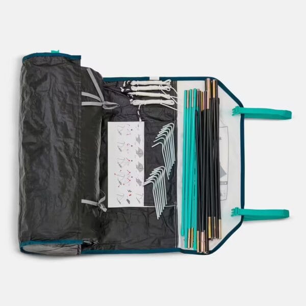 چادر کمپینگ ۳ نفره QUECHUA MH100 Fresh & Black - Image 7