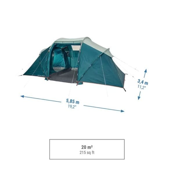چادر کمپینگ ۴ نفره ۲ اتاقه - Arpenaz 4.2 - Image 5