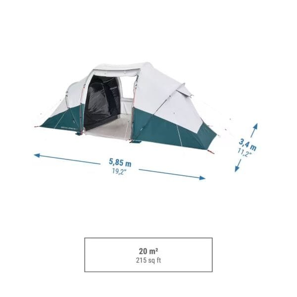 چادر کمپینگ 4 نفره QUECHUA - 2 اتاقه - Arpenaz 4.2 F&B - Image 4