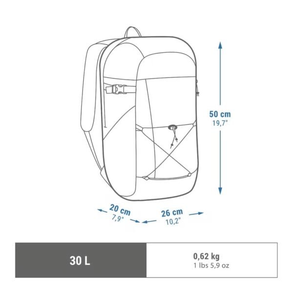 کوله پشتی - 30 لیتر - مدل NH Arpenaz 100 QUECHUA - Image 4