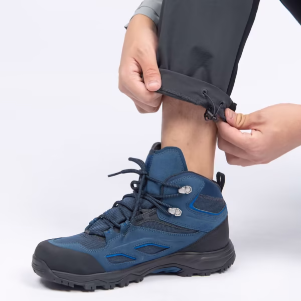 شلوار کوهنوردی مردانه QUECHUA مدل MH500 - مشکی/خاکستری