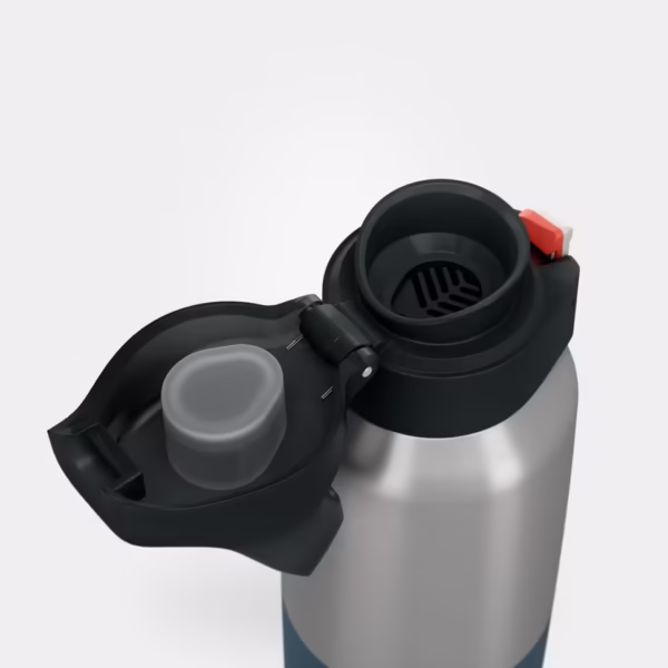 فلاسک استیل ضد زنگ فضای باز - 0.5 لیتر - آبی - مدل MH500 - برند QUECHUA