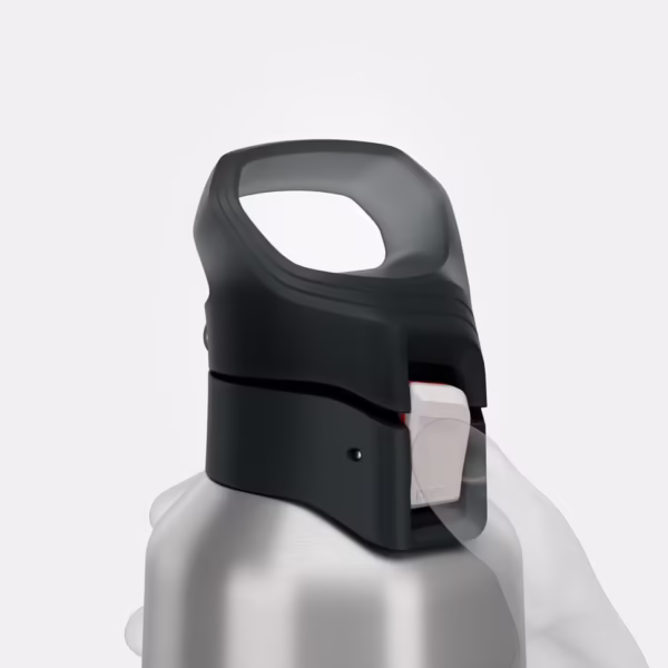 فلاسک استیل ضد زنگ - عایق حرارتی - ظرفیت 0.8 لیتر - رنگ سفید - مدل MH500 - برند QUECHUA