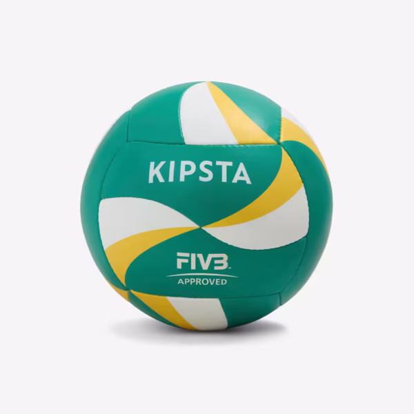 توپ والیبال ساحلی KIPSTA مدل BVB900 FIVB - زرد / سبز - سایز 5