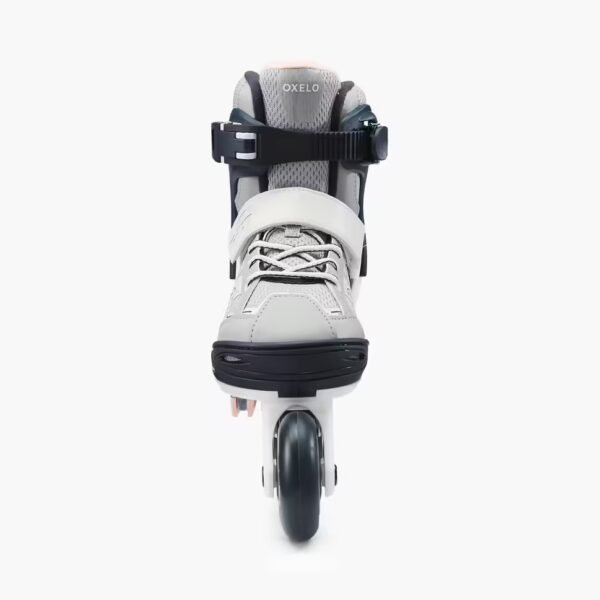 کفش اسکیت بچه‌گانه دکتلون OXELO مدل FIT3 – مشکی/طوسی - Image 9