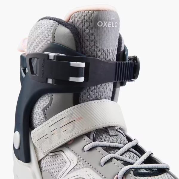 کفش اسکیت بچه‌گانه دکتلون OXELO مدل FIT3 – مشکی/طوسی - Image 5