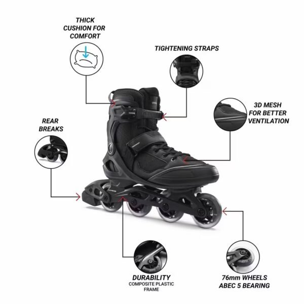 اسکیت فیتنس بزرگسالان OXELO مدل FIT100 - Image 13