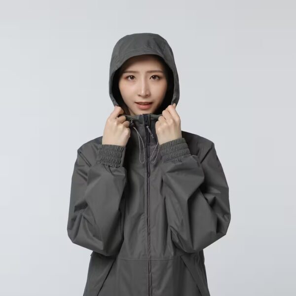 بارانی زنانه فضای باز QUECHUA - مدل Raincut Long - Image 4