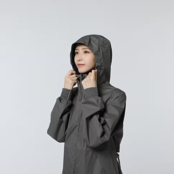 بارانی زنانه فضای باز QUECHUA - مدل Raincut Long - Image 7