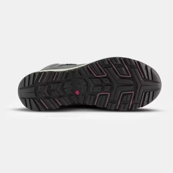 بوت چرمی زنانه QUECHUA برای طبیعت‌گردی - رنگ خاکی - مدل NH500 Mid WP - Image 5