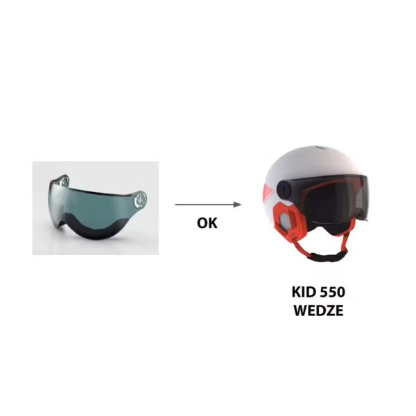 ویزر کلاه ایمنی اسکی کودکان WEDZE مدل Kid 550 - Image 3