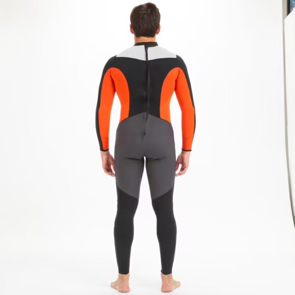 لباس غواصی مردانه - نئوپرن پوشش‌دار - ضخامت ۳/۲ میلیمتر - رنگ مشکی / نارنجی - مدل Dinghy 500 - برند TRIBORDE - Image 5