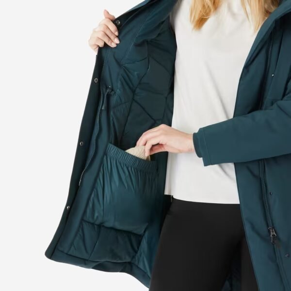 کاپشن زنانه QUECHUA مدل SH500 - ضد آب - دمای تا -10°C - فیروزه‌ای - Image 3