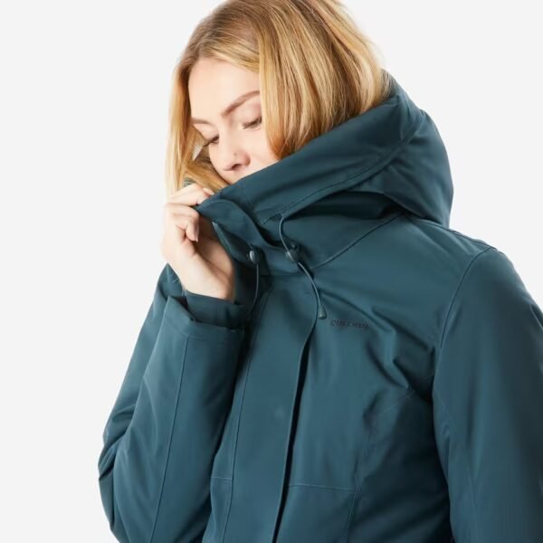 کاپشن زنانه QUECHUA مدل SH500 - ضد آب - دمای تا -10°C - فیروزه‌ای - Image 9