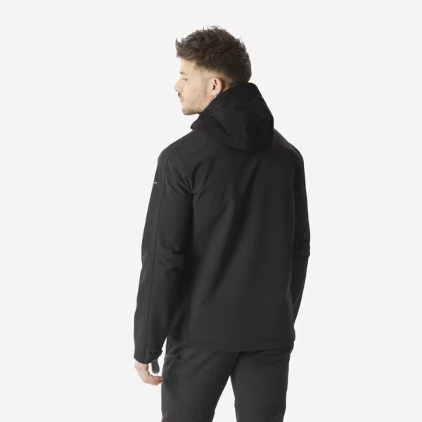کاپشن سافت شل مردانه FORCLAZ برای طبیعت‌گردی - رنگ مشکی - مدل 500 Windwarm - Image 5
