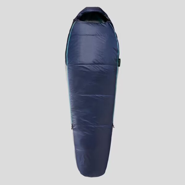 کیسه خواب پلی استر MT500 - دمای راحتی 15°C - رنگ آبی - برند FORCLAZ - Image 2