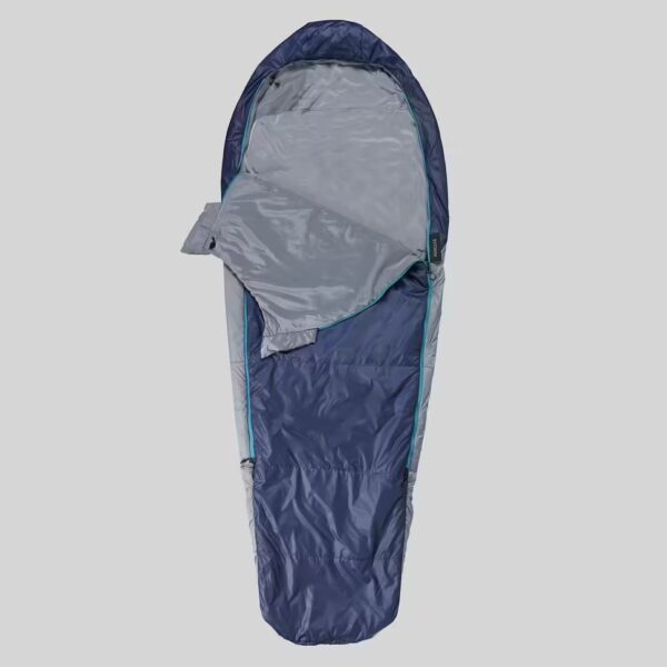 کیسه خواب پلی استر MT500 - دمای راحتی 15°C - رنگ آبی - برند FORCLAZ - Image 4