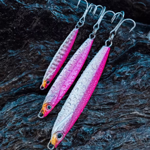 Sea Fishing Casting Jig Spoon - 40 G - Pink - Biastos