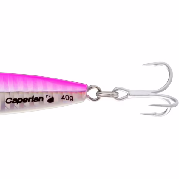 Sea Fishing Casting Jig Spoon - 40 G - Pink - Biastos