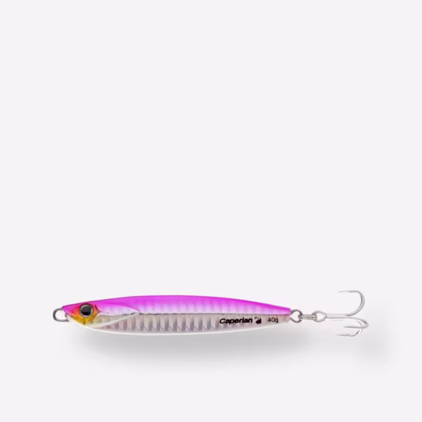 Sea Fishing Casting Jig Spoon - 40 G - Pink - Biastos