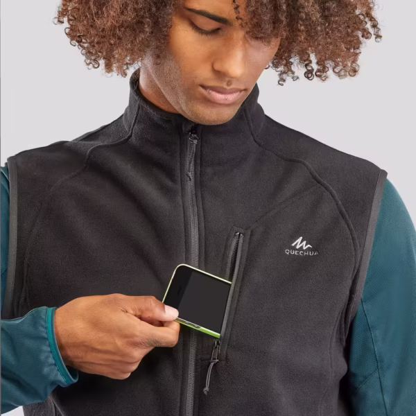 جلیقه پلار مردانه QUECHUA مدل MH120 - مشکی