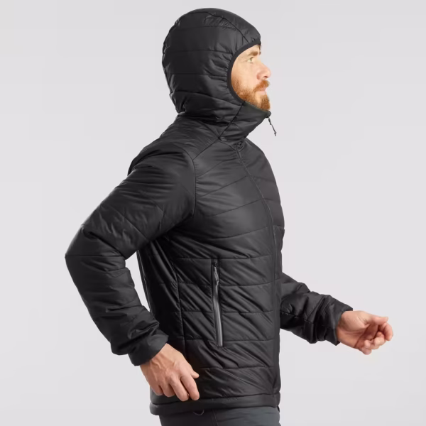 کاپشن پف‌دار مردانه - خاکی - FORCLAZ MT100