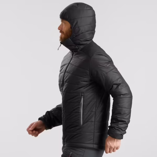 کاپشن پف‌دار مردانه - خاکی - FORCLAZ MT100