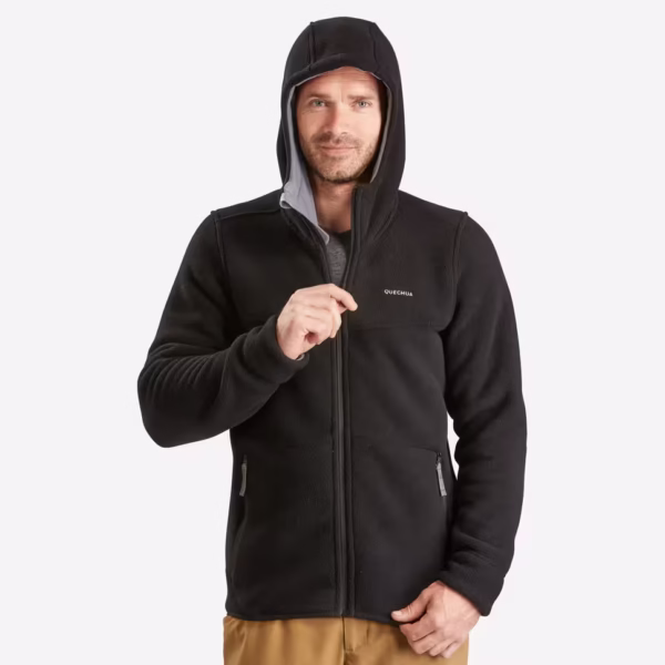 کاپشن زمستانی مردانه گرم QUECHUA مدل SH500 - مشکی