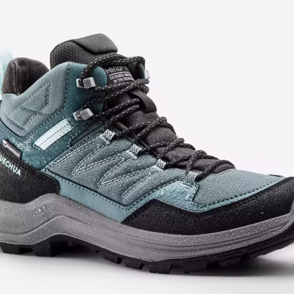 بوت ضدآب زنانه QUECHUA مدل MH100 Mid - سبز