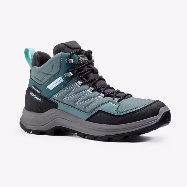 بوت ضدآب زنانه QUECHUA مدل MH100 Mid - سبز