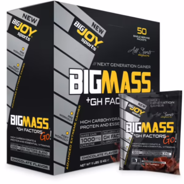 کراتین - شکلات - 100 گرم (یک بار مصرف) BIGJOY BIGMASS GH Factors Gainer