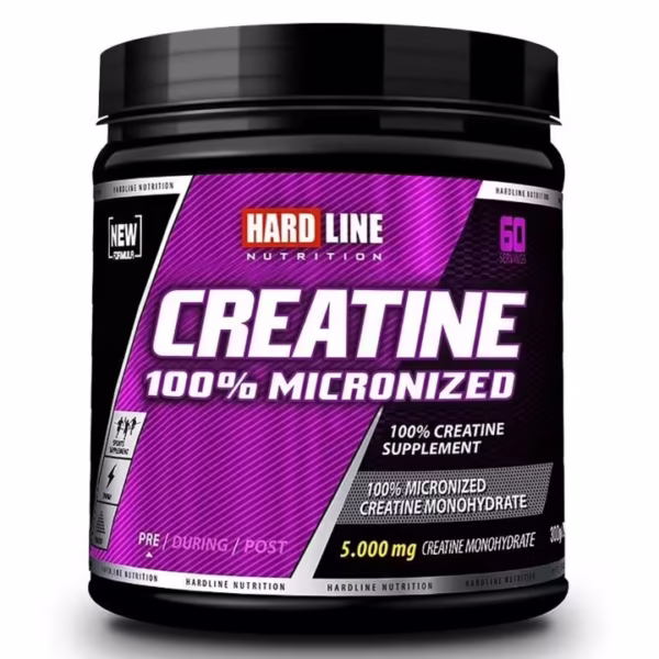 کراتین هاردلاین 100% میکرونیزه - بدون طعم - 300 گرم HARDLINE NUTRITION