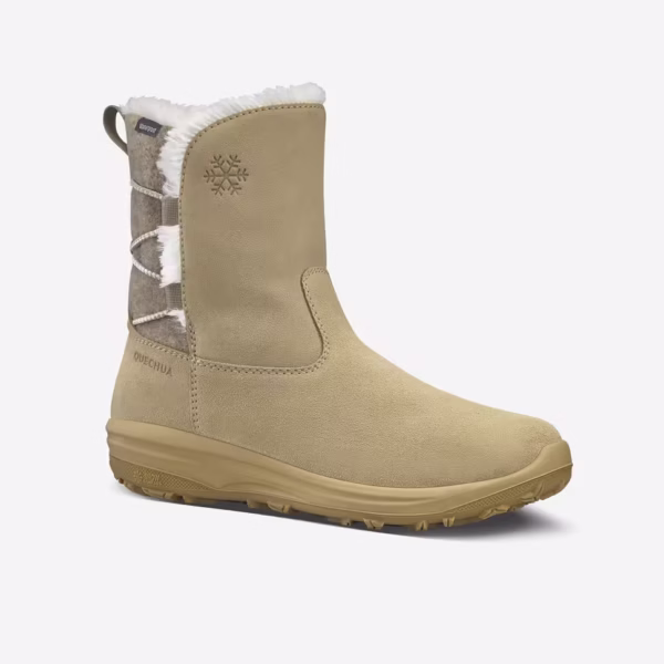 بوت چرم ضدآب زنانه QUECHUA مدل SH500