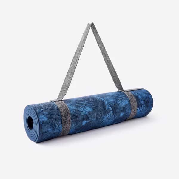KIMJALY Comfortable Yoga Mat - Patterned Blue - 173cm X 61cm X 8mm