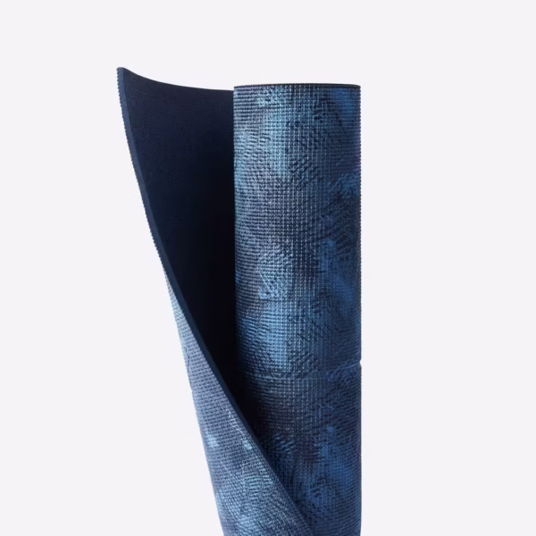 KIMJALY Comfortable Yoga Mat - Patterned Blue - 173cm X 61cm X 8mm