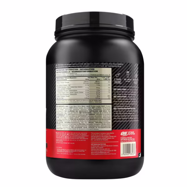 پودر پروتئین Optimum Gold Standard Whey - شکلاتی - ۹۰۸ گرم