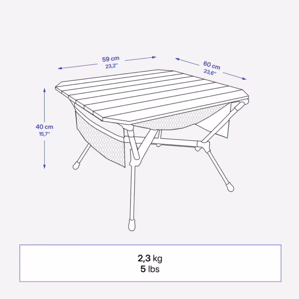 میز کمپینگ تاشو کچوآ مدل Compact 500