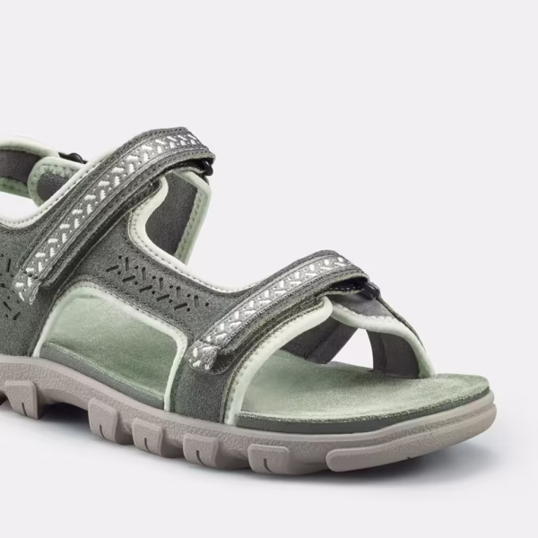 صندل چرمی زنانه طبیعت‌گردی QUECHUA مدل NH500